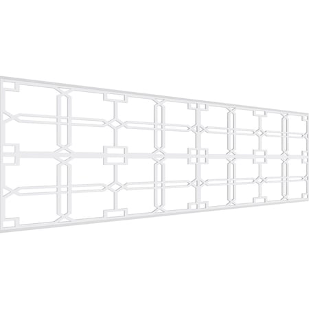 Ekena Millwork Set of Four Panels for 94 1/2"W x 28 1/4"H Englewood Fretwork Wainscot Wall Paneling WPKP14X01X47EWD